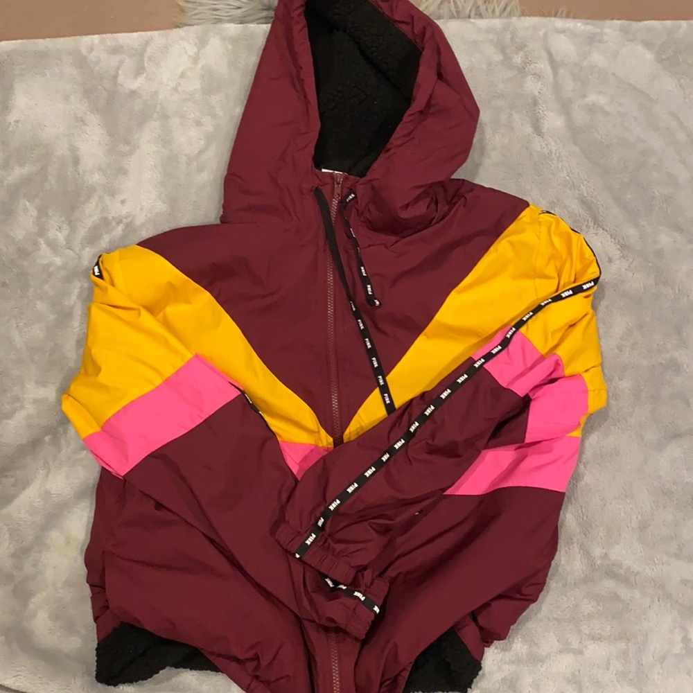 pink teddy jacket